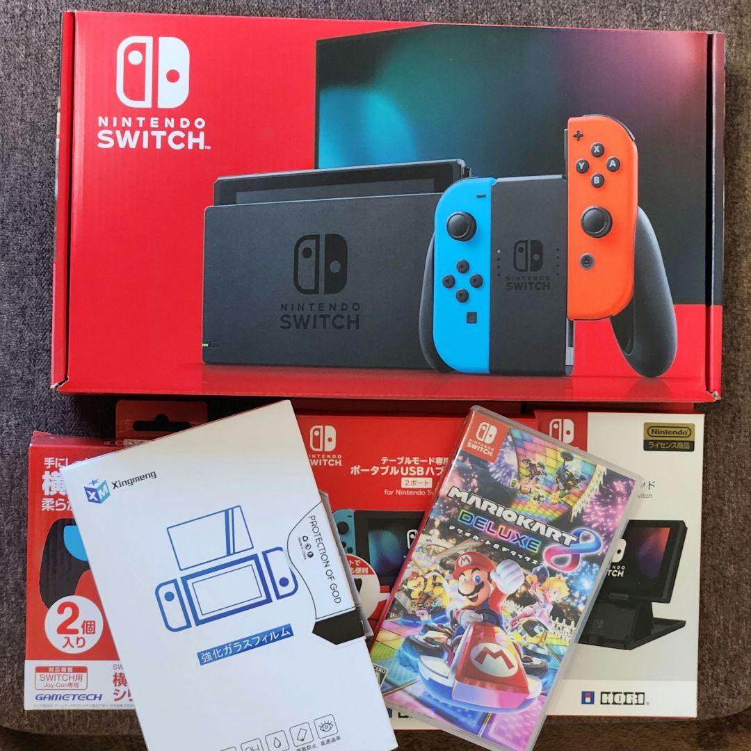 送料込　Nintendo Switch 本体　+　マリオカート8　+　付属品多数