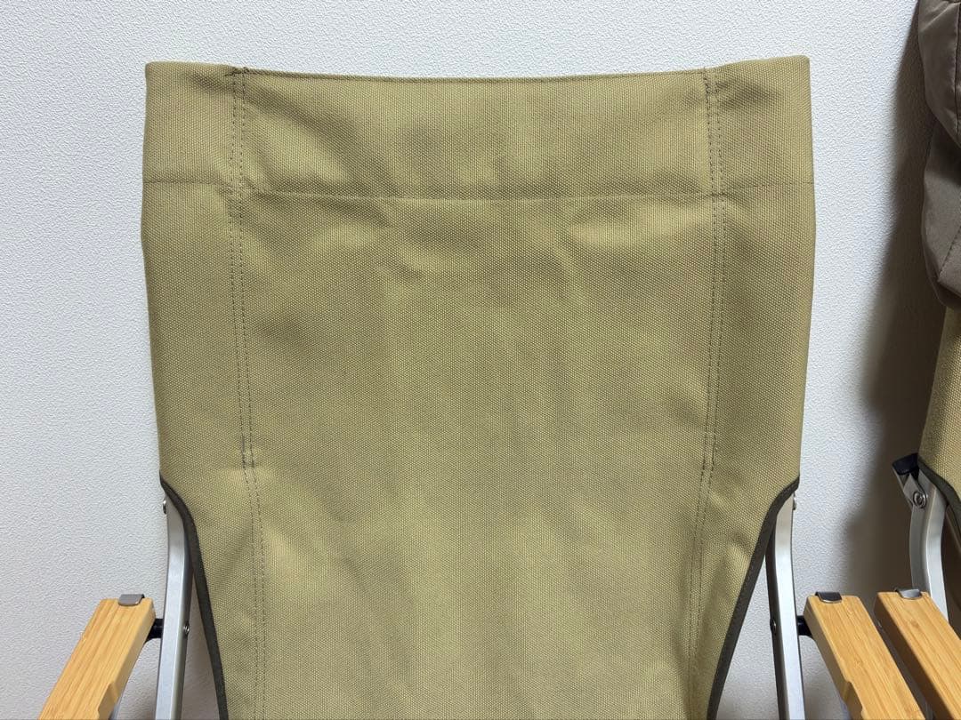 スノーピーク　ローチェア30 カーキ、ローチェアクッションプラス、カップホルダー