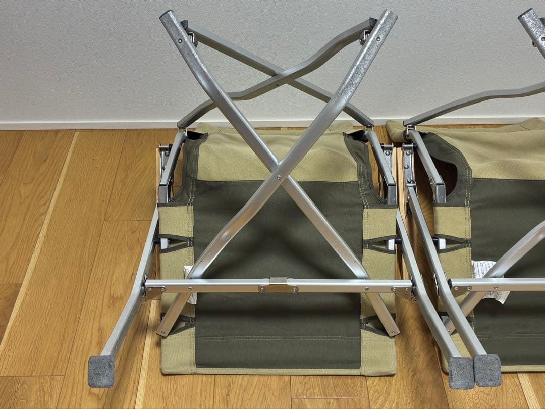 スノーピーク　ローチェア30 カーキ、ローチェアクッションプラス、カップホルダー