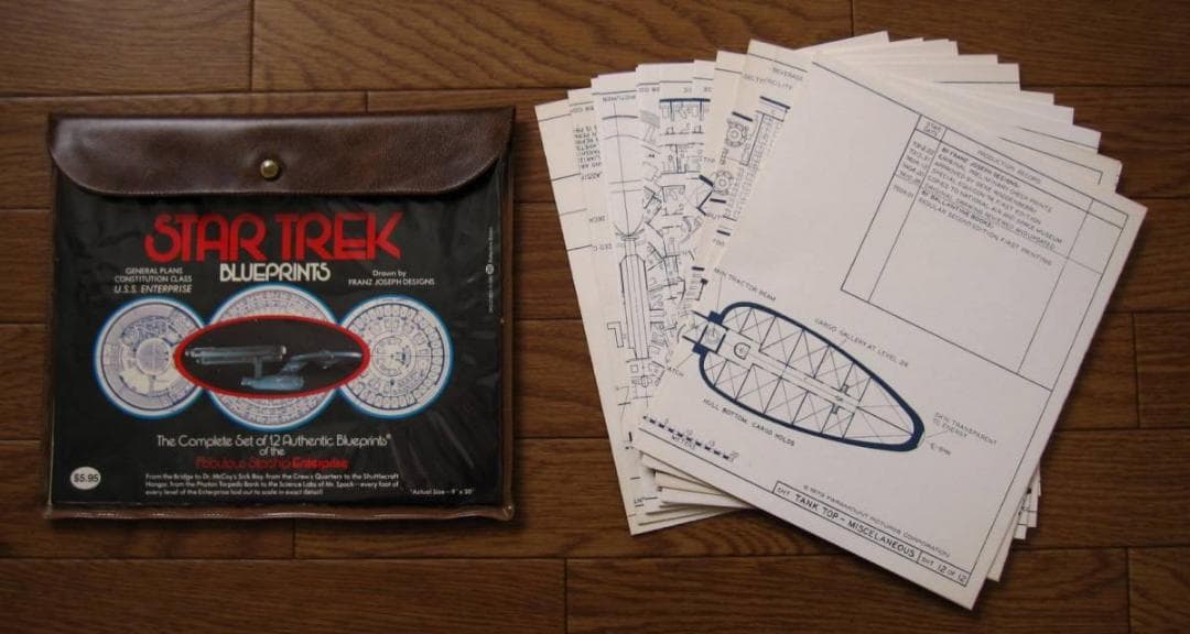 Star Trek Blueprints　スタートレック　宇宙船　設計　青写真