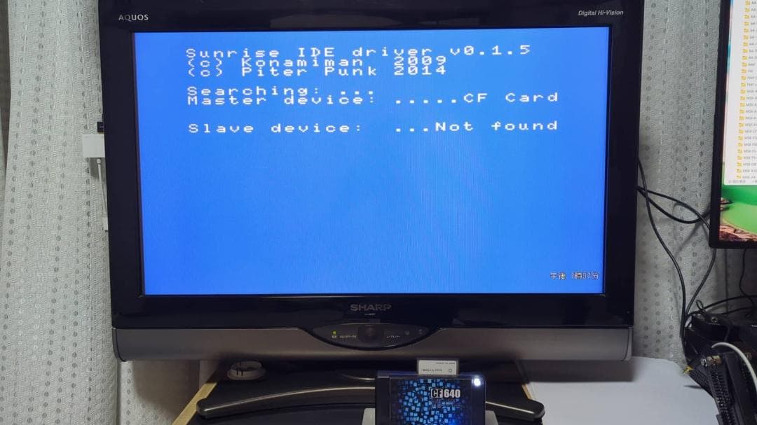 CF640 MSX用CFカードスロット ＋　1GBCF