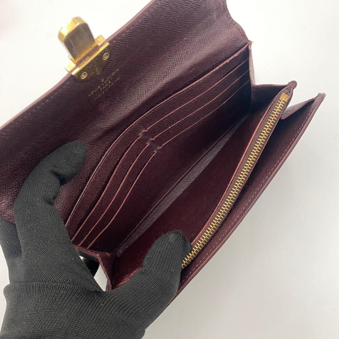 ルイヴィトン モノグラム イディール ポルトフォイユ サラ 長財布 セピア