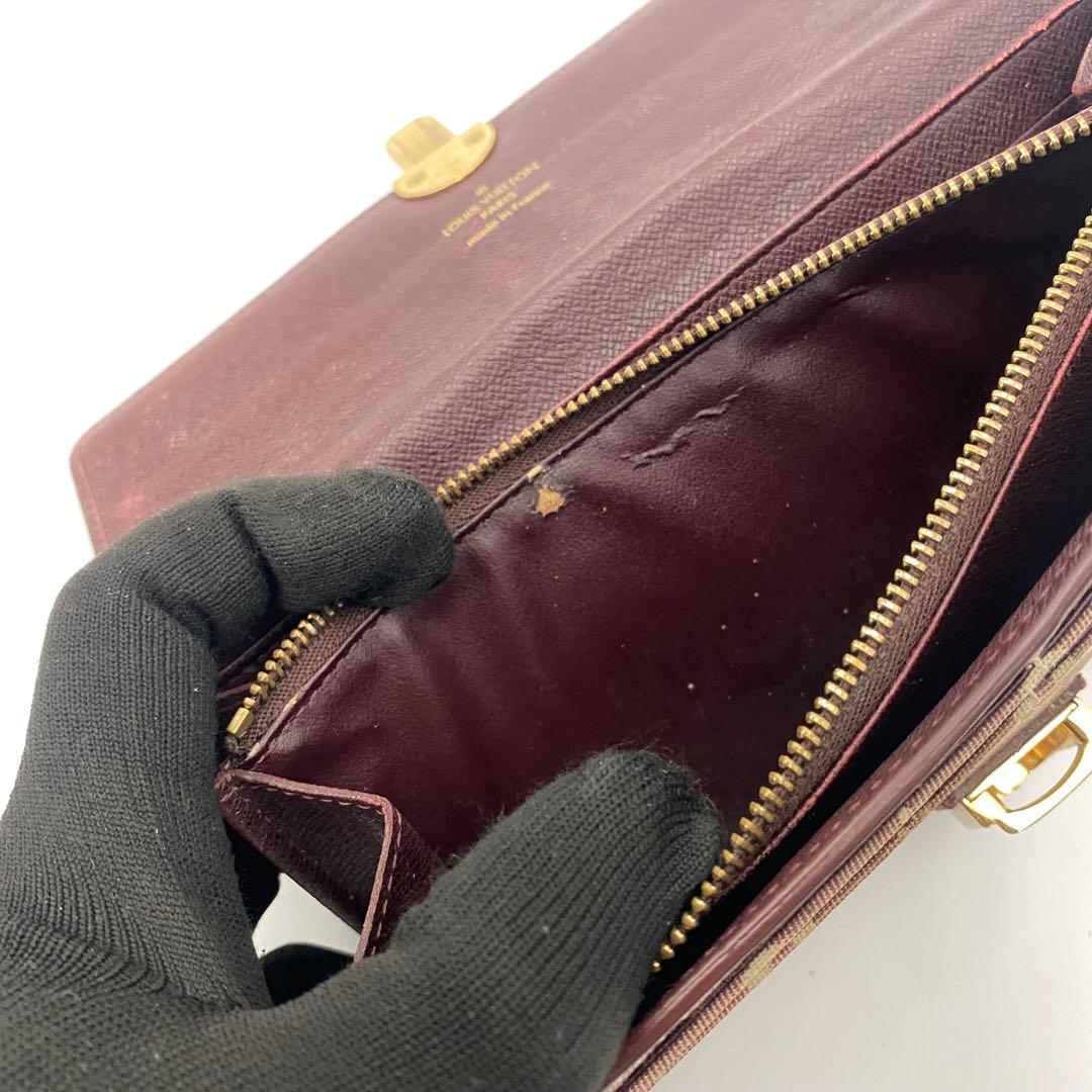 ルイヴィトン モノグラム イディール ポルトフォイユ サラ 長財布 セピア