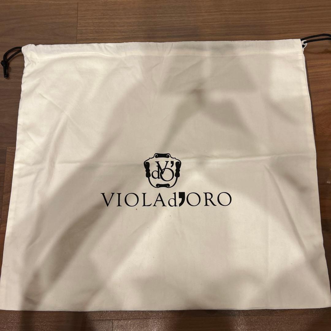 ヴィオラドーロ　かごショルダーバッグ　2wayミニ　ゴールド　ラフィア　フリンジ