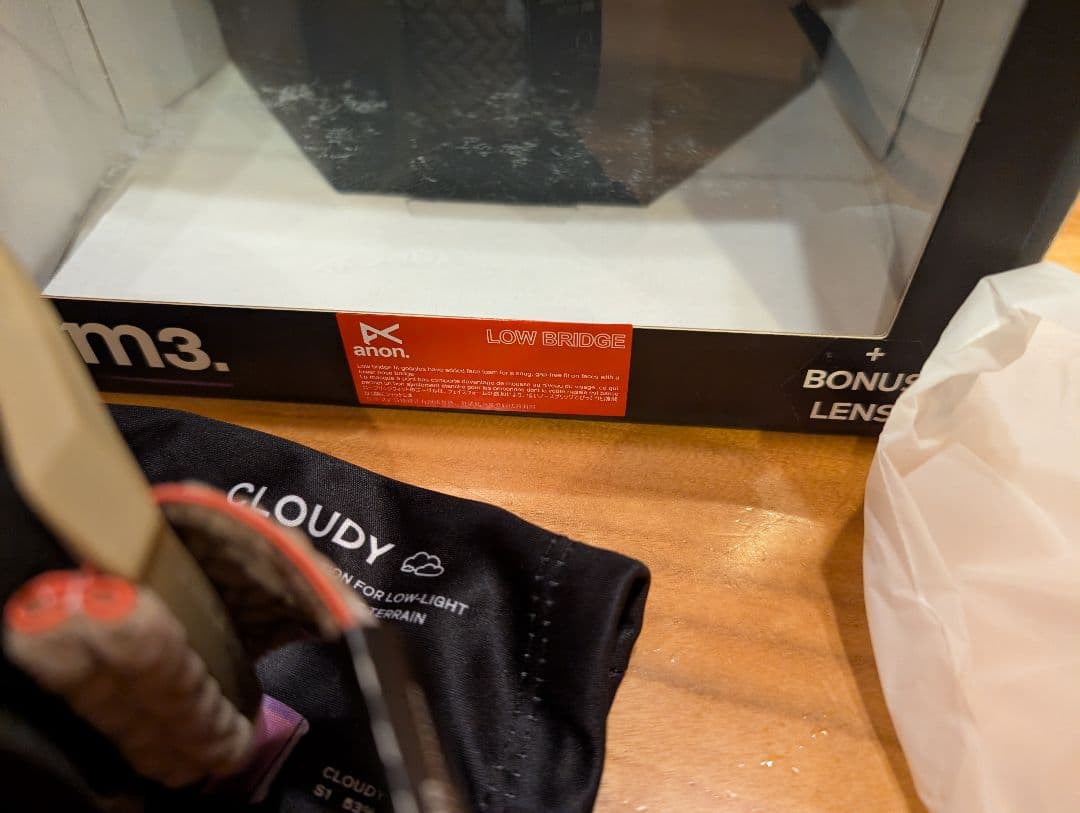未使用　Anon M3 ローブリッジフィット ゴーグル + ボーナスレンズ