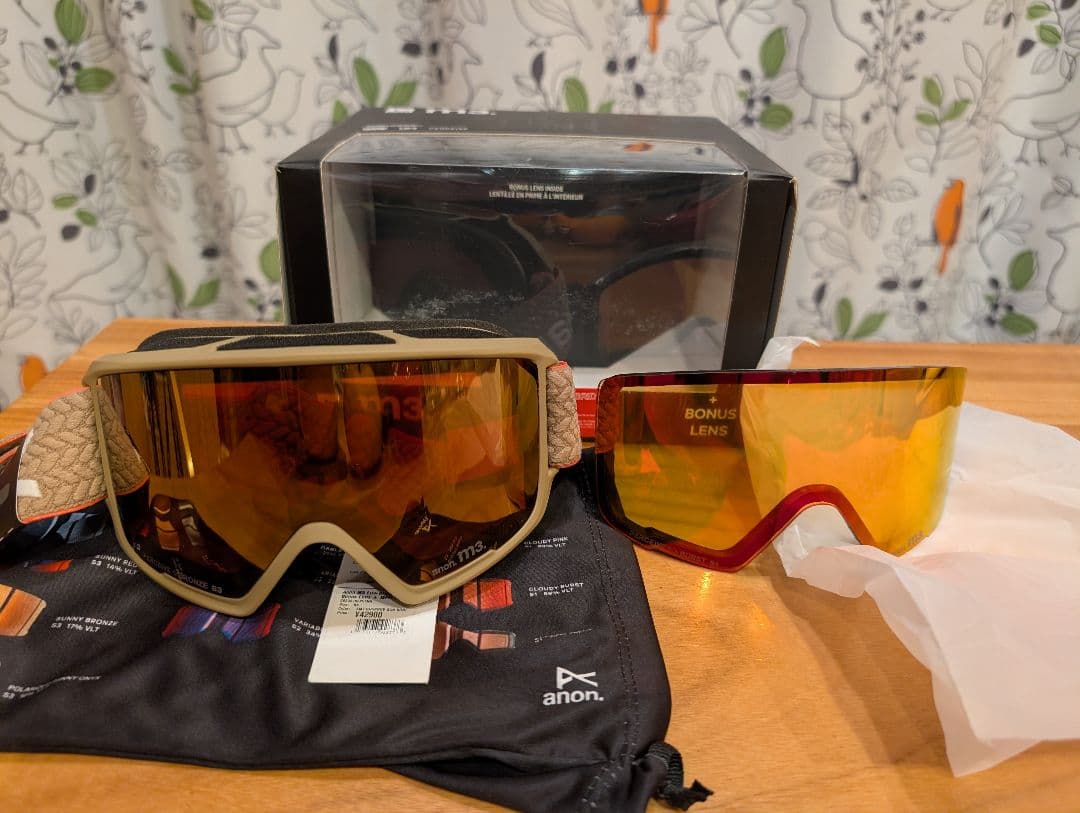 未使用　Anon M3 ローブリッジフィット ゴーグル + ボーナスレンズ
