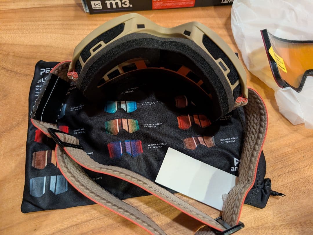 未使用　Anon M3 ローブリッジフィット ゴーグル + ボーナスレンズ