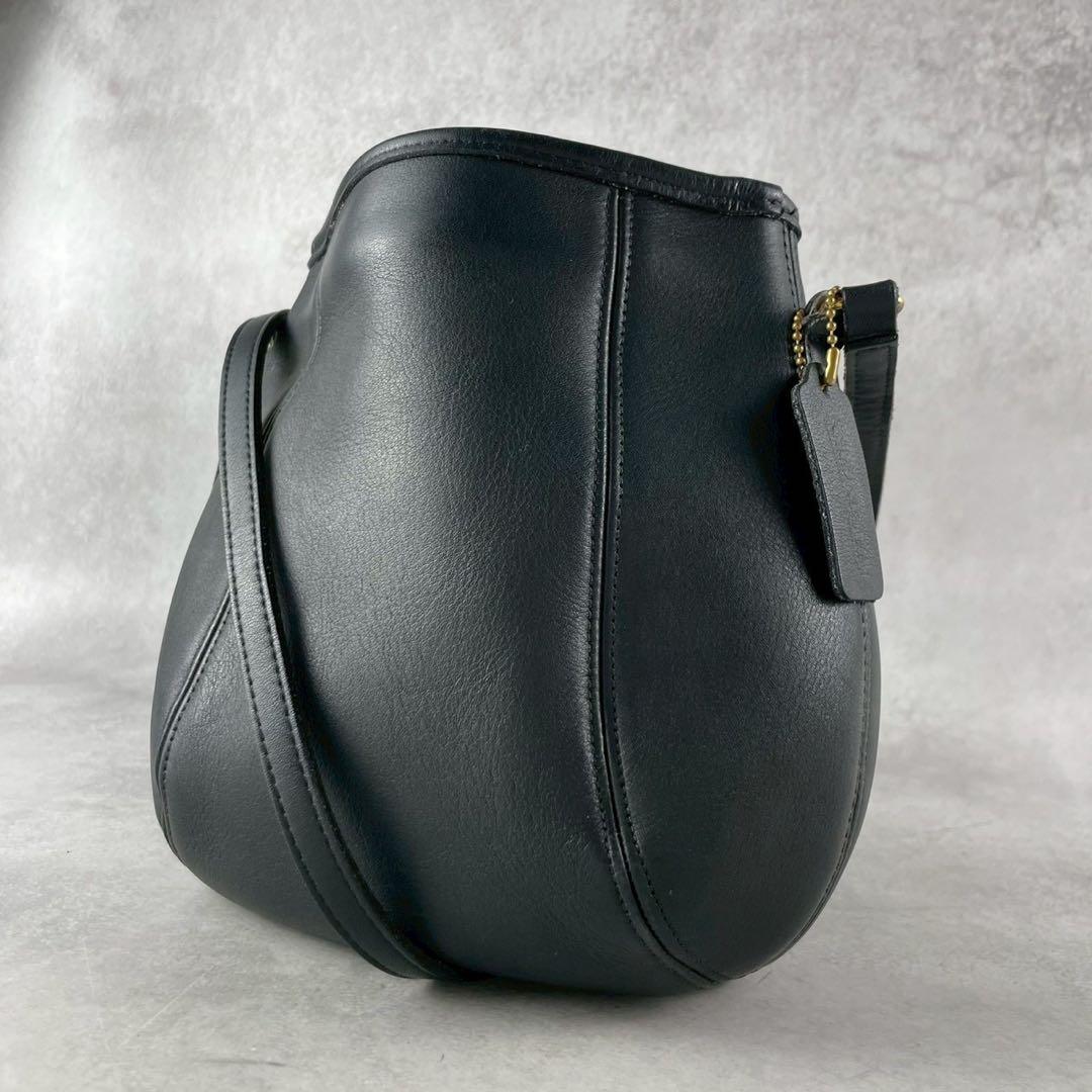 【極美品】COACH オールドコーチ ショルダーバッグ グラブタンレザー 黒