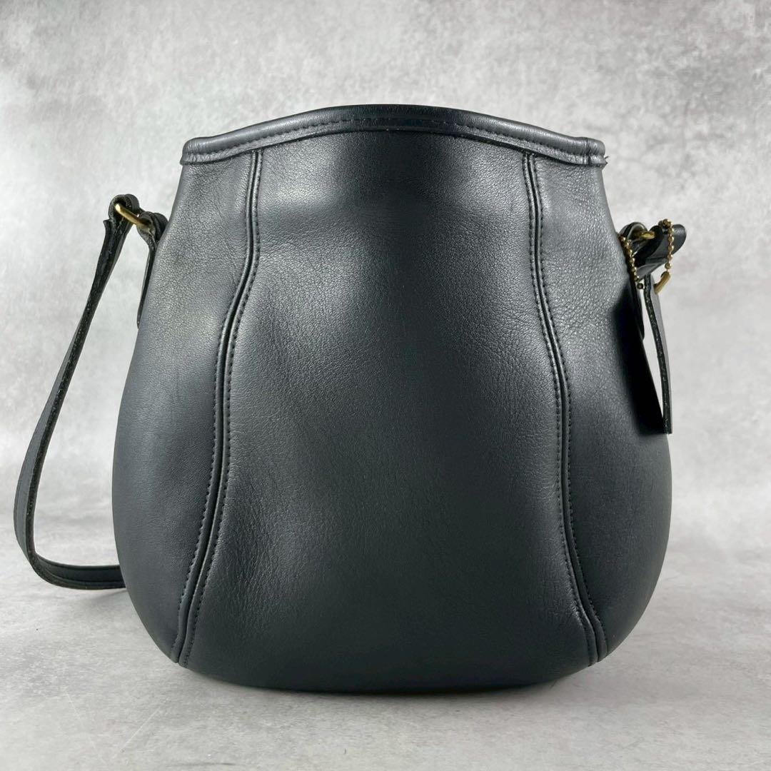 【極美品】COACH オールドコーチ ショルダーバッグ グラブタンレザー 黒