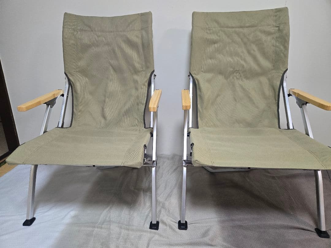 スノーピークローチェア30 カーキ（2脚セット）