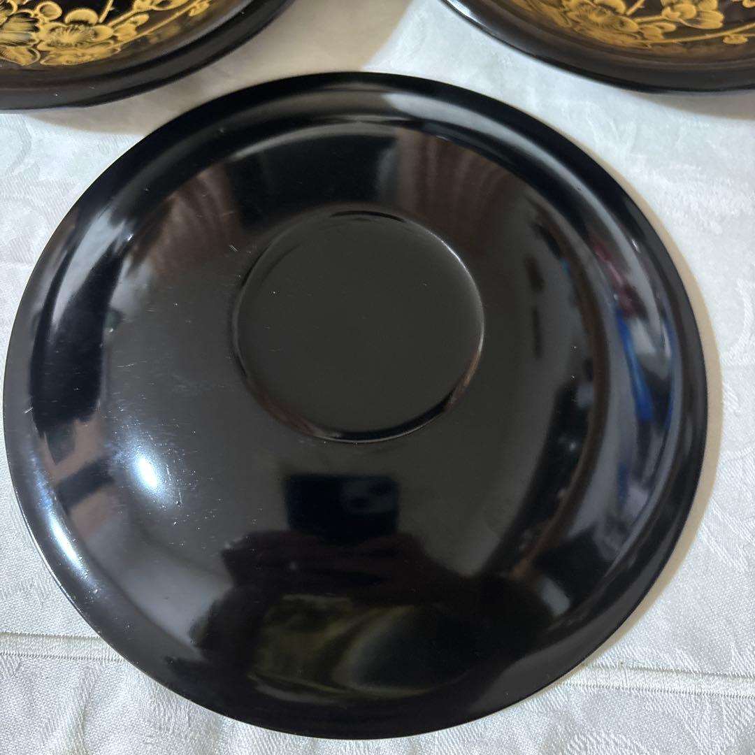 輪島塗　花詰　菓子皿　5枚