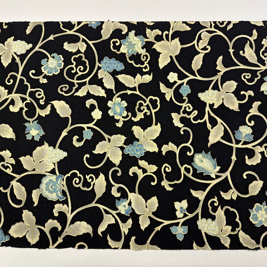 新品 正絹 九寸帯 名古屋帯 岡重 更紗 友禅 ムガ ムガシルク 未仕立品