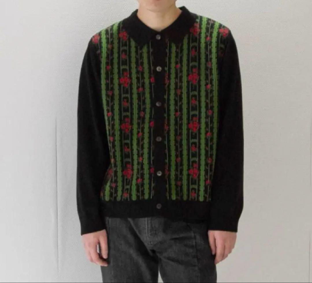 トップス TTTMSW Flower Jaquard Knit Cardigan 22ss