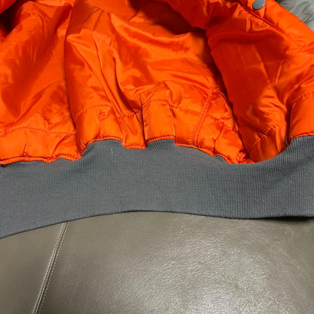 90s ALPHA USA製 MA-1 シルバー Lサイズ　『デッドストック』