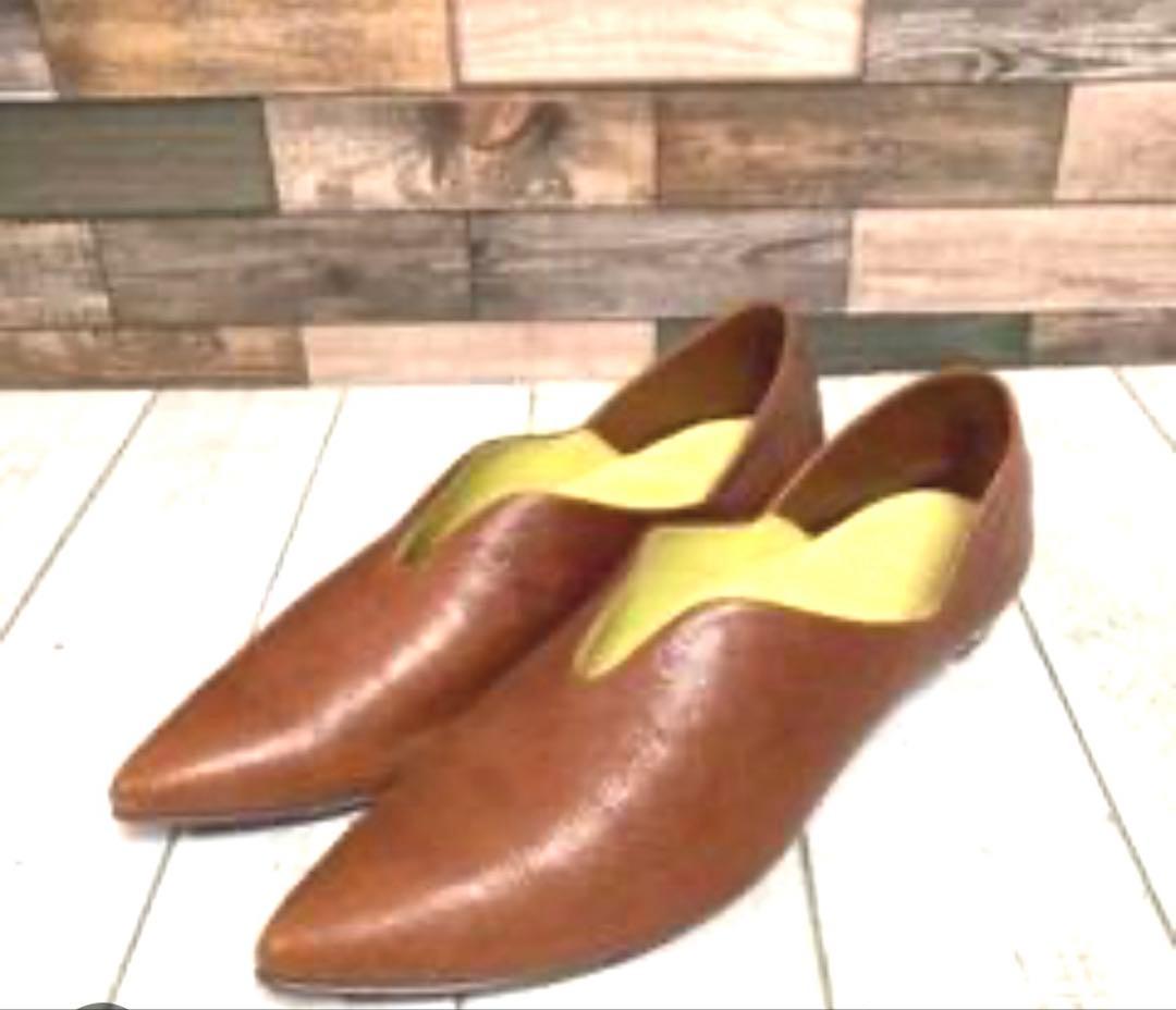 【MANA】今西優子ふかふかバブーシュ　 キャメル41(25.5)新品・未使用