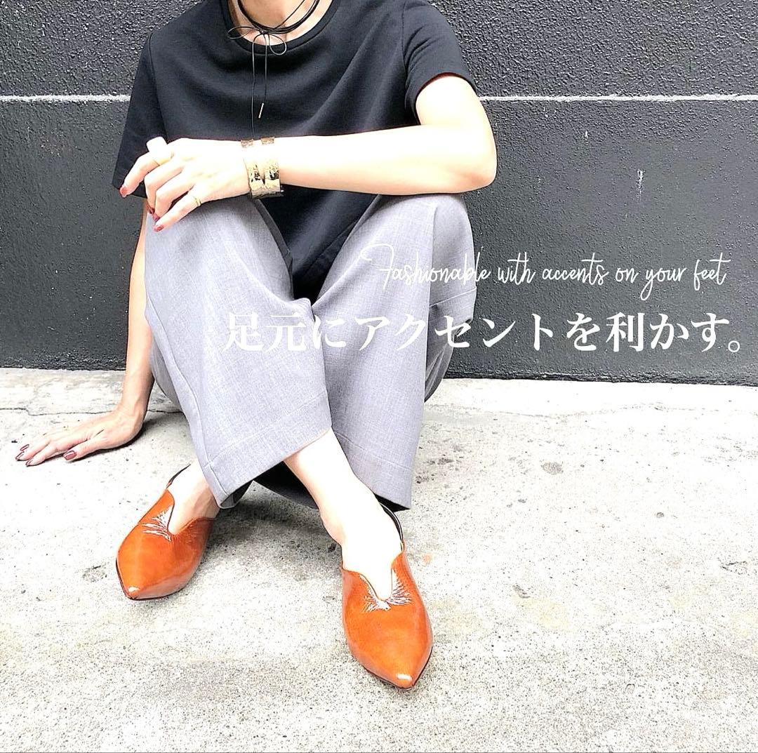 【MANA】今西優子ふかふかバブーシュ　 キャメル41(25.5)新品・未使用