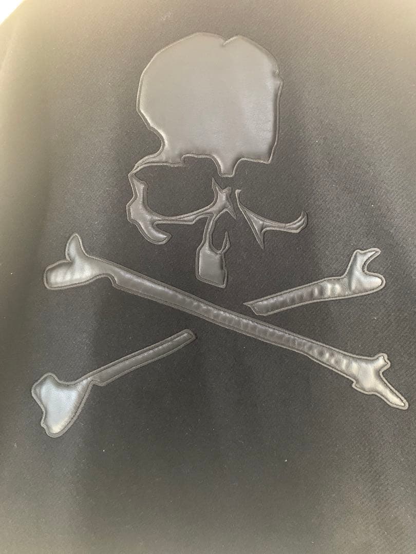 マスターマインド　ブラック スカル刺繍 スタジャン