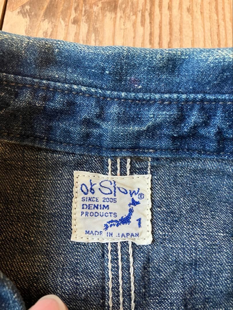 orSlow オアスロウ デニム カバーオール 1 50s 金ボタン 日本製
