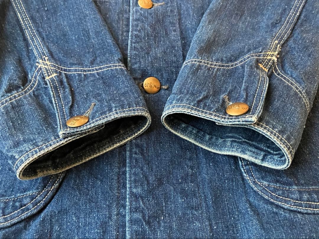 orSlow オアスロウ デニム カバーオール 1 50s 金ボタン 日本製