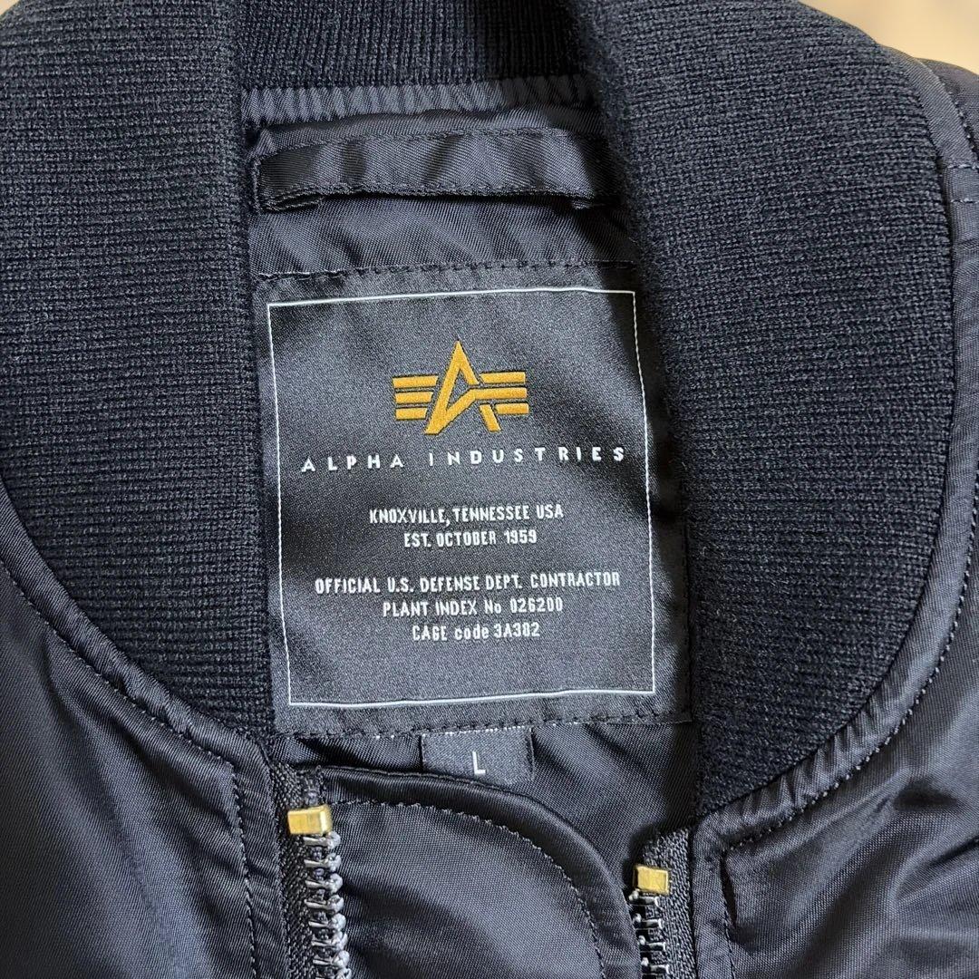 アルファインダストリーズ　L-2B　フライトジャケット　黒　L