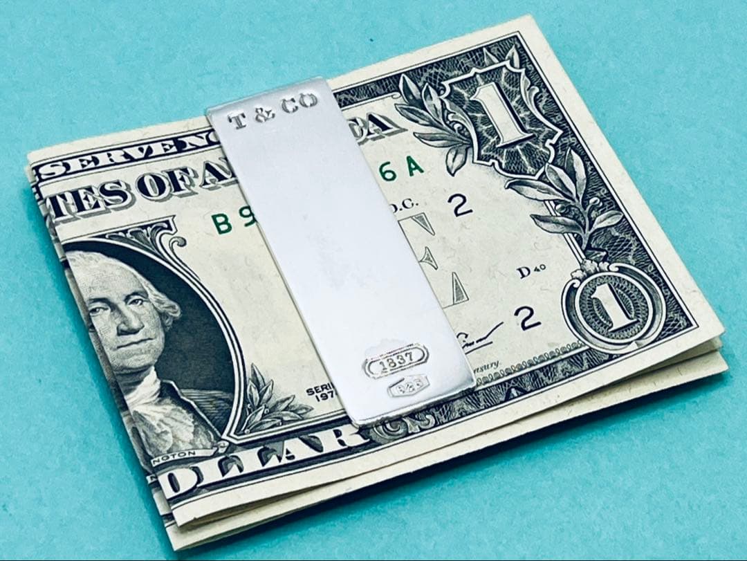 h448 オールド　ティファニー　1837 マネークリップ　シルバー　925