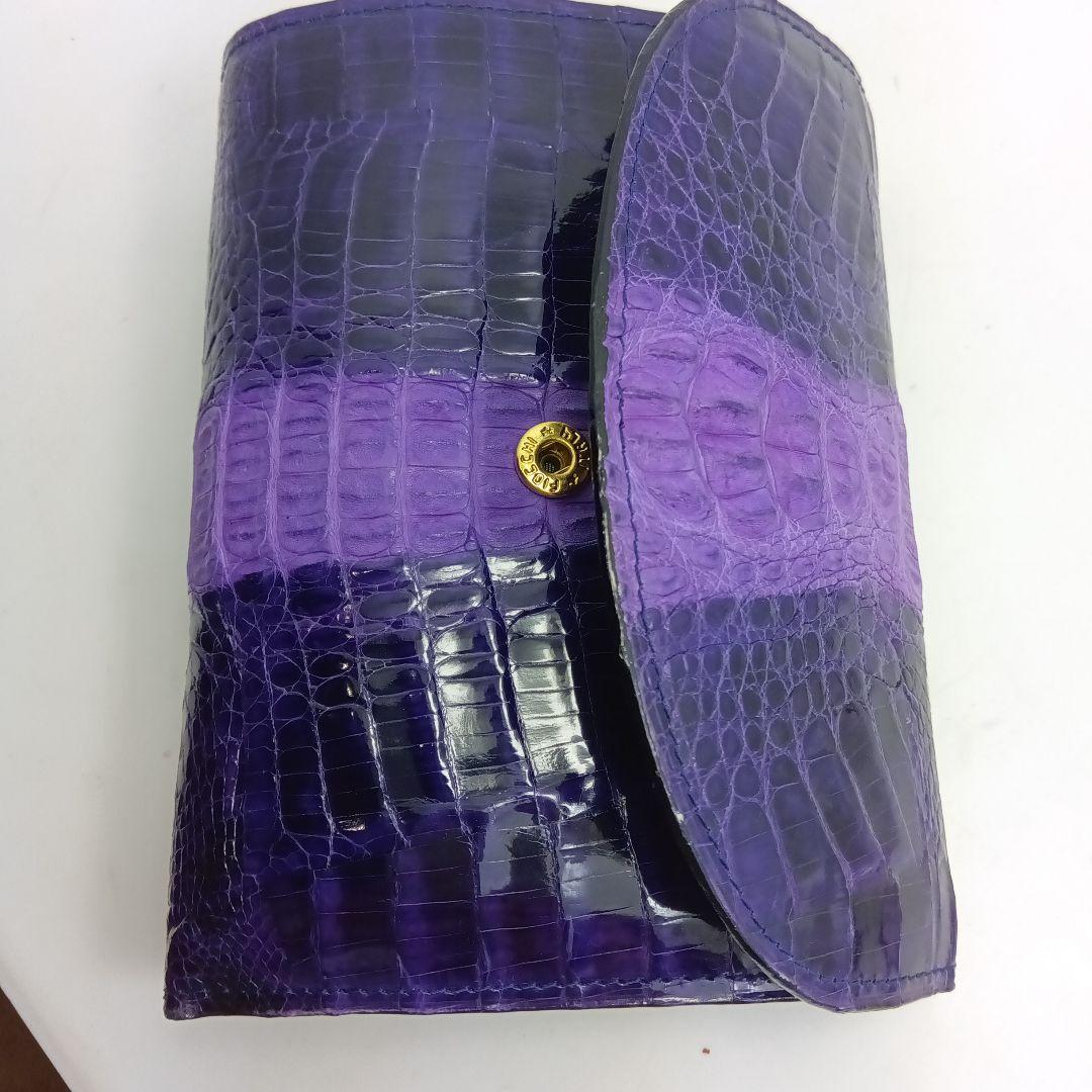 クロコダイル財布.紫（KAIYO）Singapore