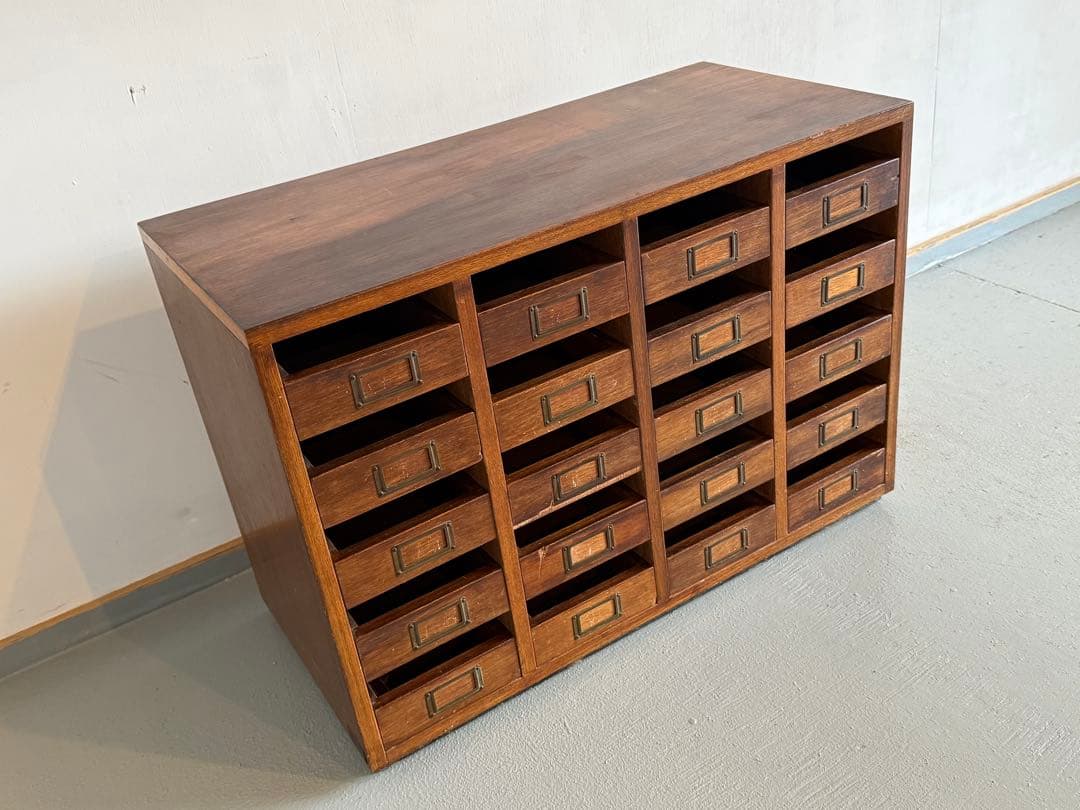 木製 チェスト 収納棚 整理箱 小引き出し 小物入れ 古家具 古道具