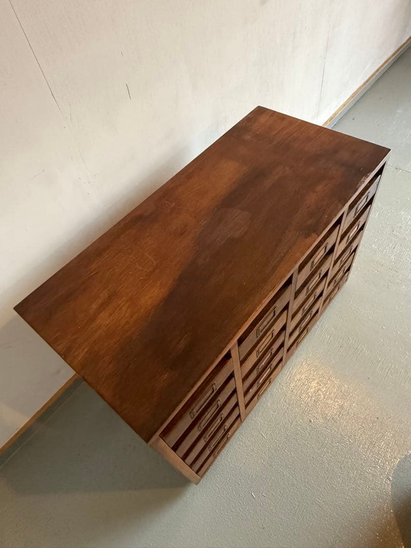 木製 チェスト 収納棚 整理箱 小引き出し 小物入れ 古家具 古道具