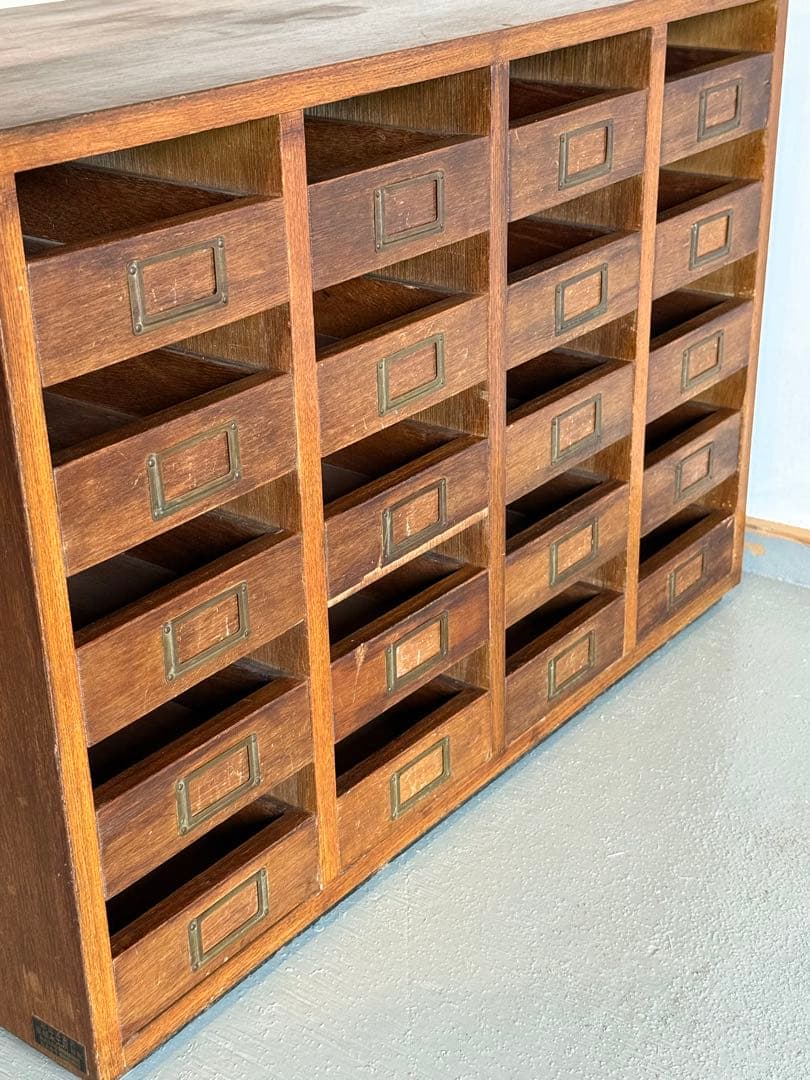 木製 チェスト 収納棚 整理箱 小引き出し 小物入れ 古家具 古道具