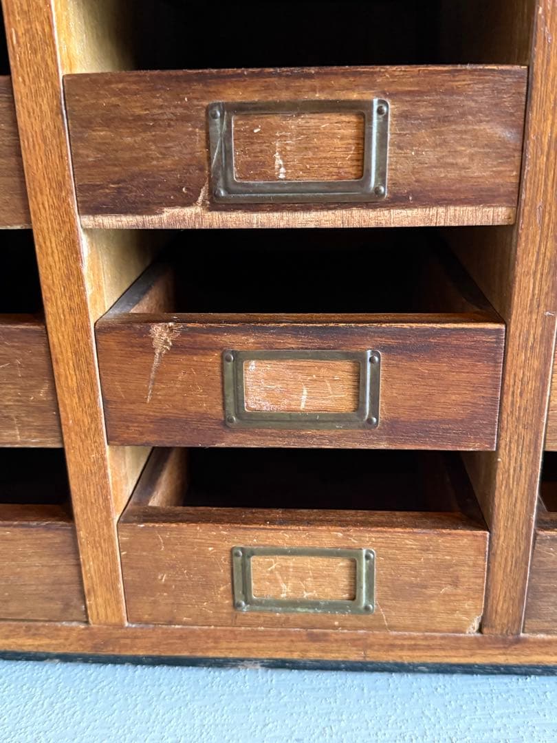 木製 チェスト 収納棚 整理箱 小引き出し 小物入れ 古家具 古道具