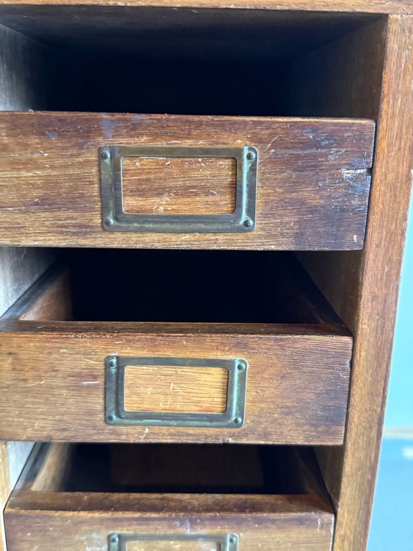 木製 チェスト 収納棚 整理箱 小引き出し 小物入れ 古家具 古道具