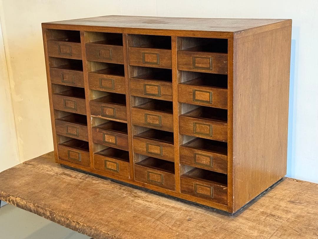 木製 チェスト 収納棚 整理箱 小引き出し 小物入れ 古家具 古道具