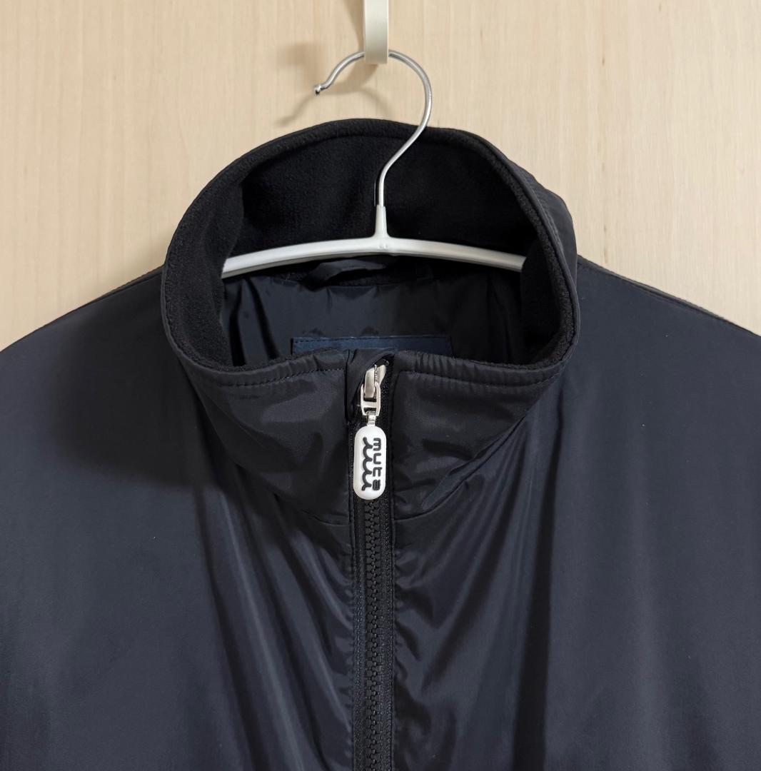 完売 極美品 ムータマリン ゴルフ ソロテックス ストレッチ ジップブルゾン