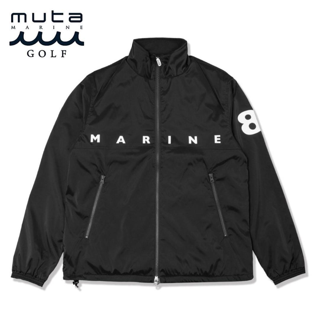 完売 極美品 ムータマリン ゴルフ ソロテックス ストレッチ ジップブルゾン
