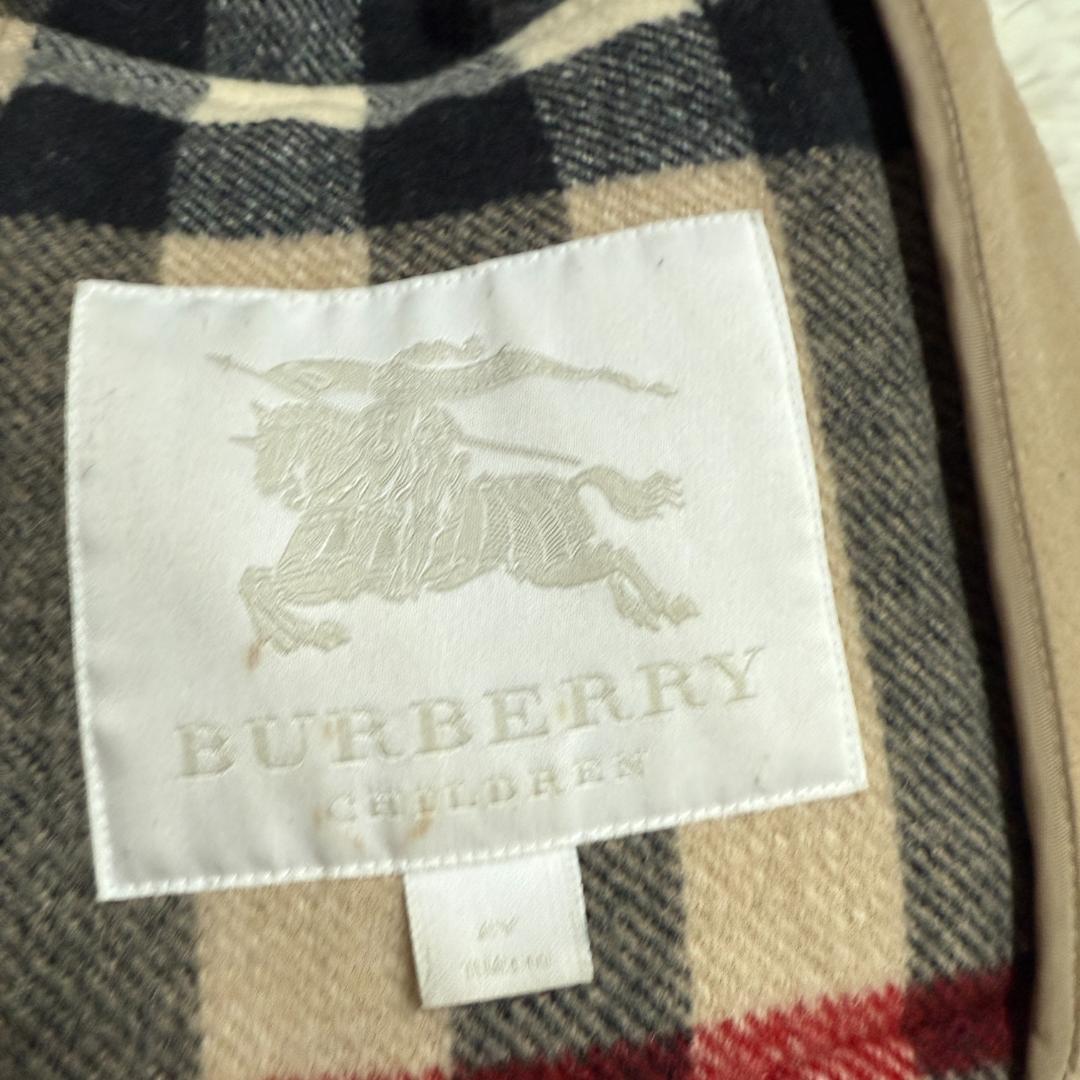 Burberry ベージュ ノバチェック ダッフルコート 104cm