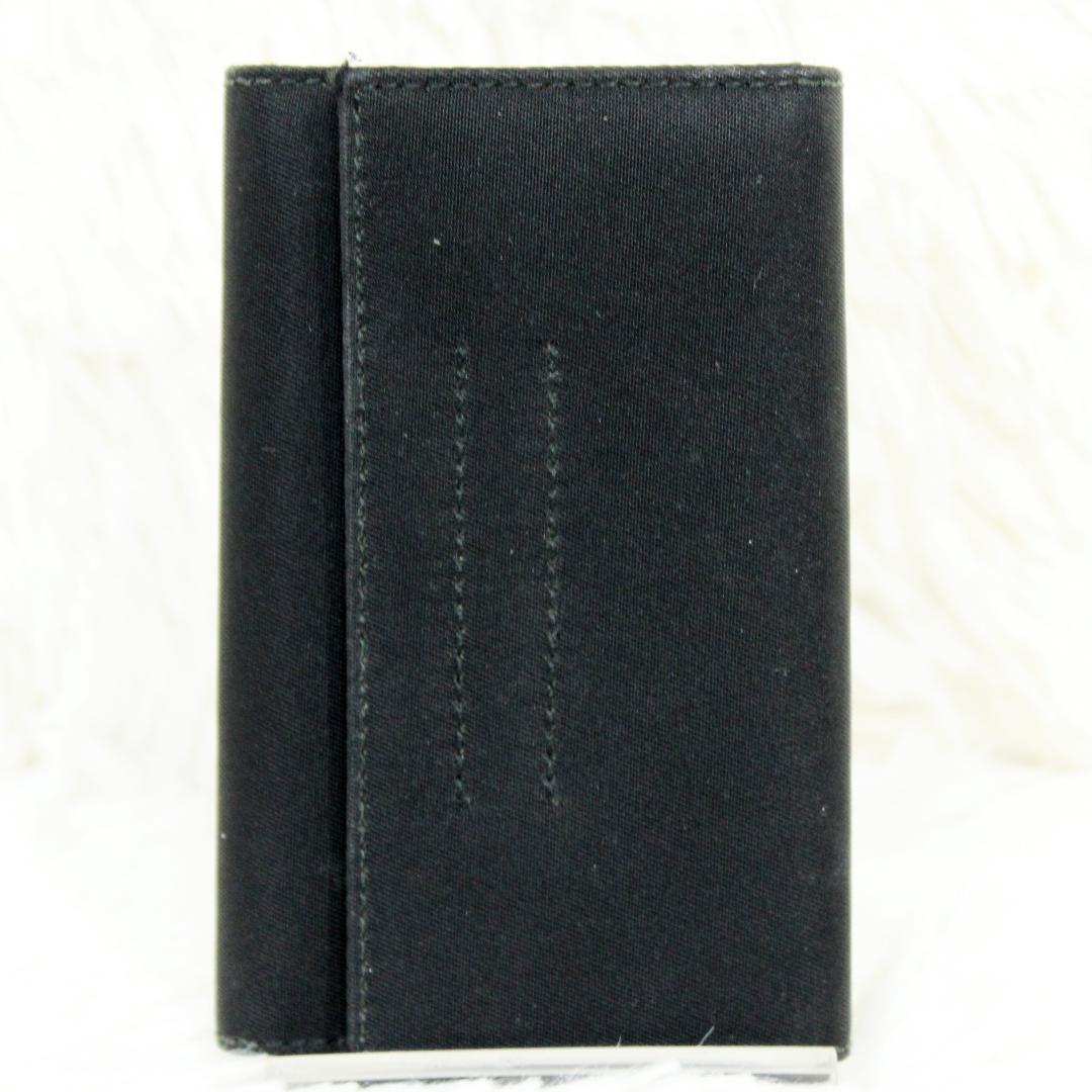 美品 PRADA プラダ 6連キーケース 三角ロゴ テスート ナイロン ブラック