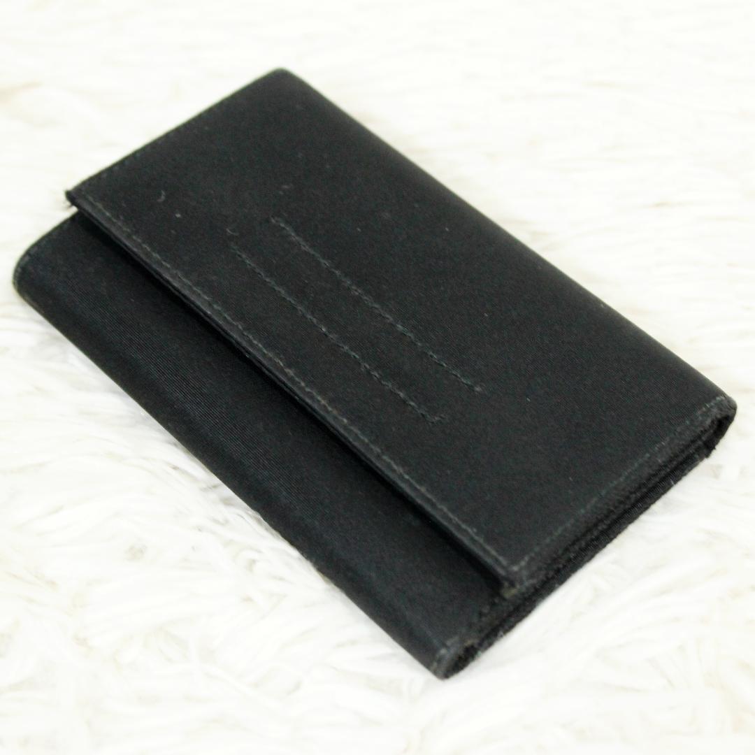 美品 PRADA プラダ 6連キーケース 三角ロゴ テスート ナイロン ブラック