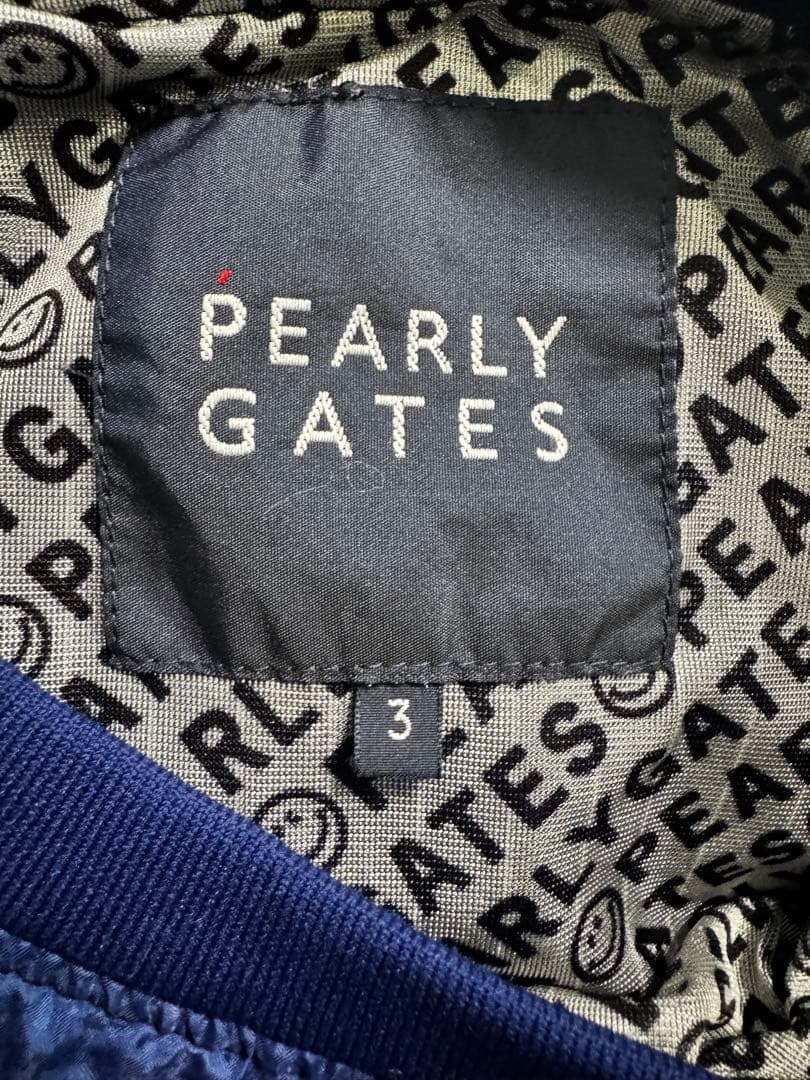 値下げ　PEARLY GATES ブルゾン 防風 保温 ブルー 3
