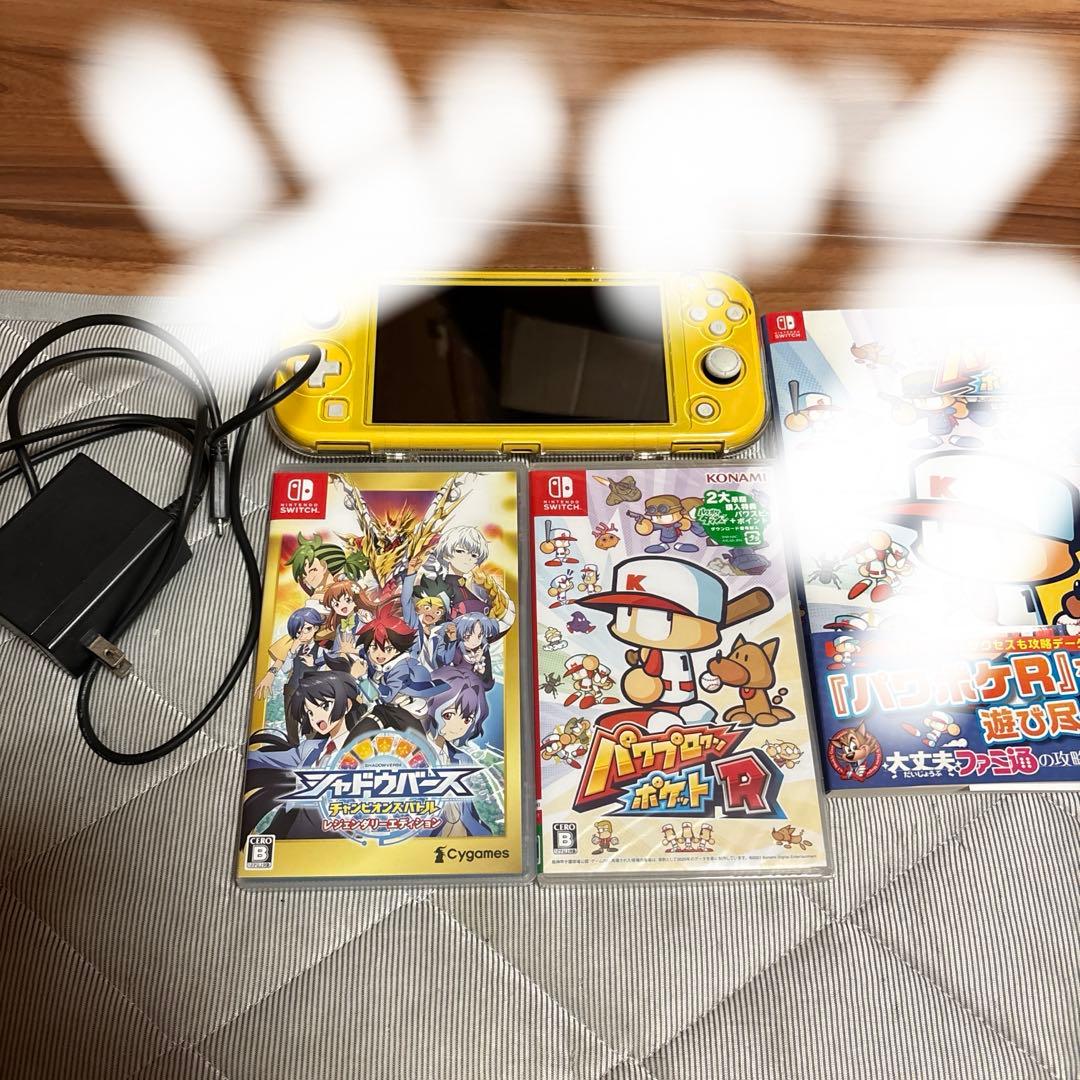 Nintendo Switch Lite イエロー 本体 +ゲーム3本 ジャンク