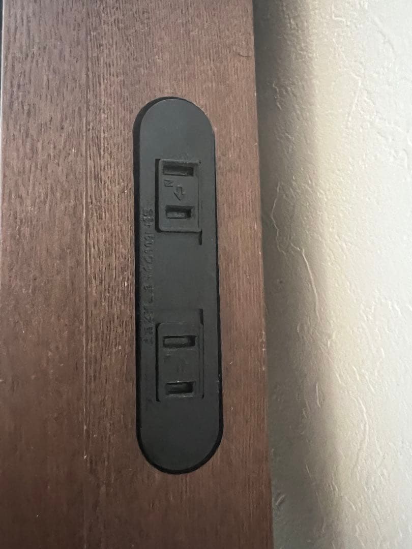 ニトリコンセント付きダブルサイズベッドフレーム　N-sleepマットレスハード