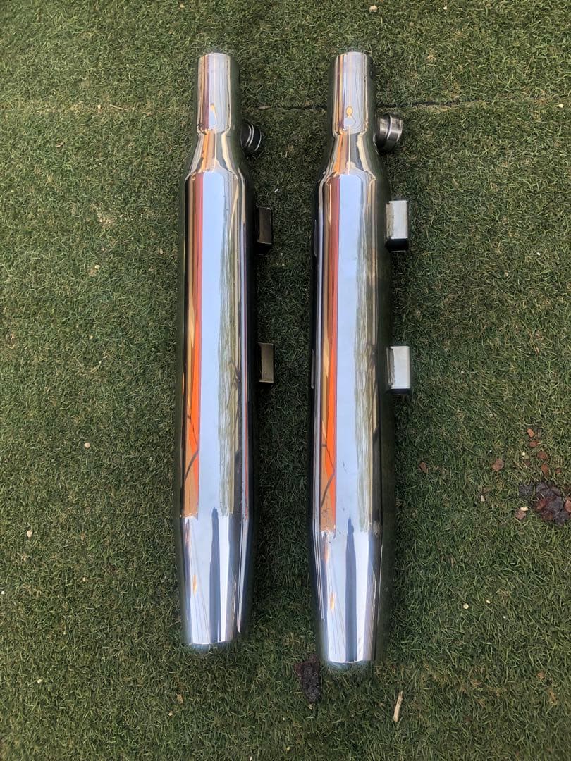 【たっち】スポーツスター　スリップオンマフラー(消音バッフル付き)