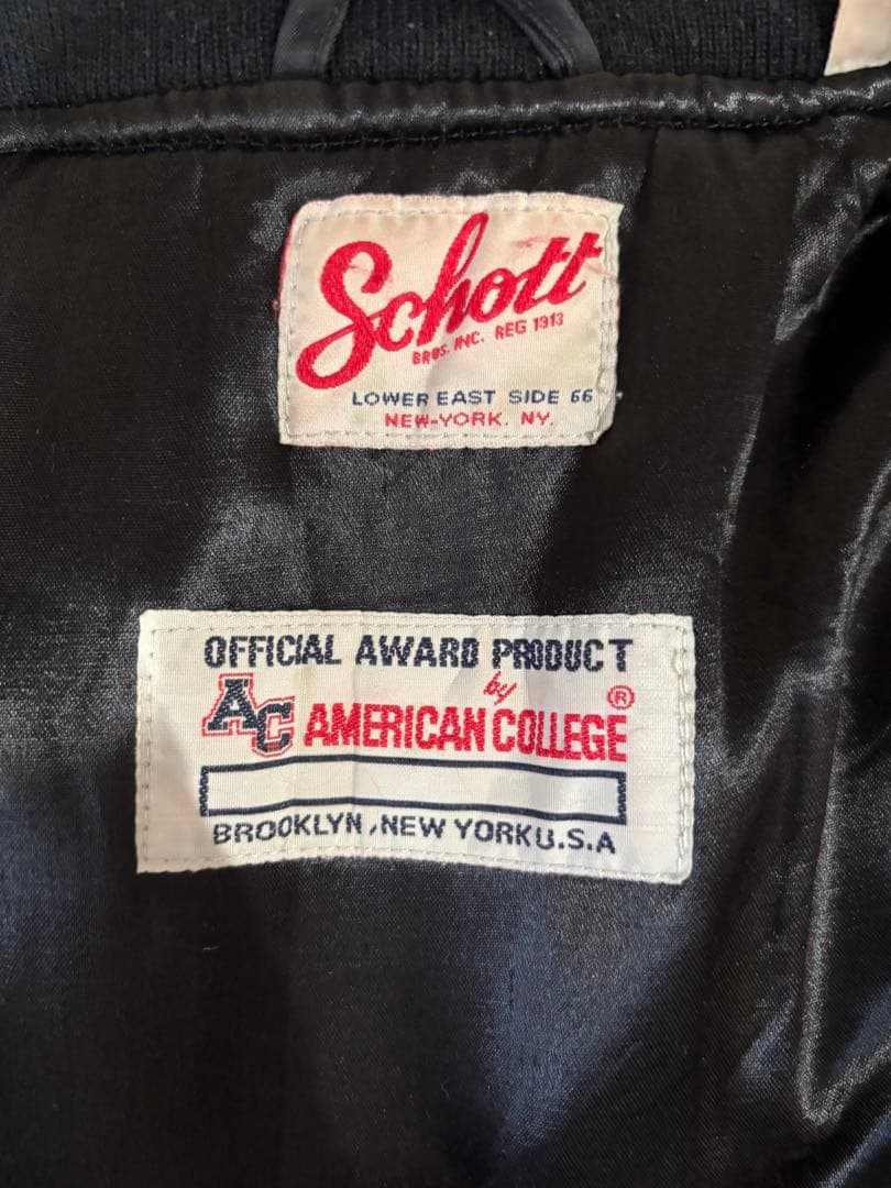 Schott MA-1 フライトジャケット ブラック