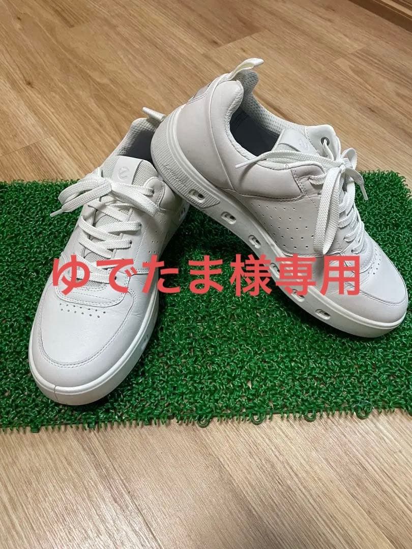【美品】ECCO GOLF STREET 720 EU42 エコーゴルフシューズ