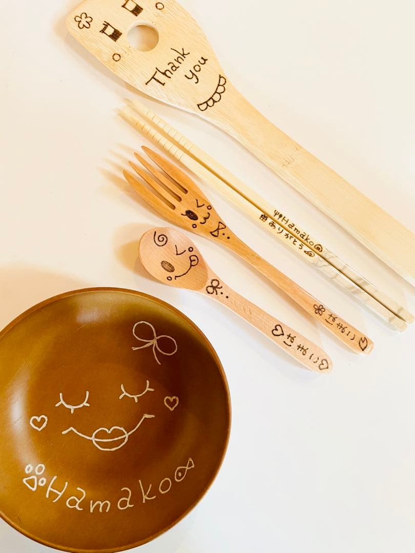 あやぽん✿☆お皿4.ターナー1.おわん4.プレート2.スプーン6名入れ