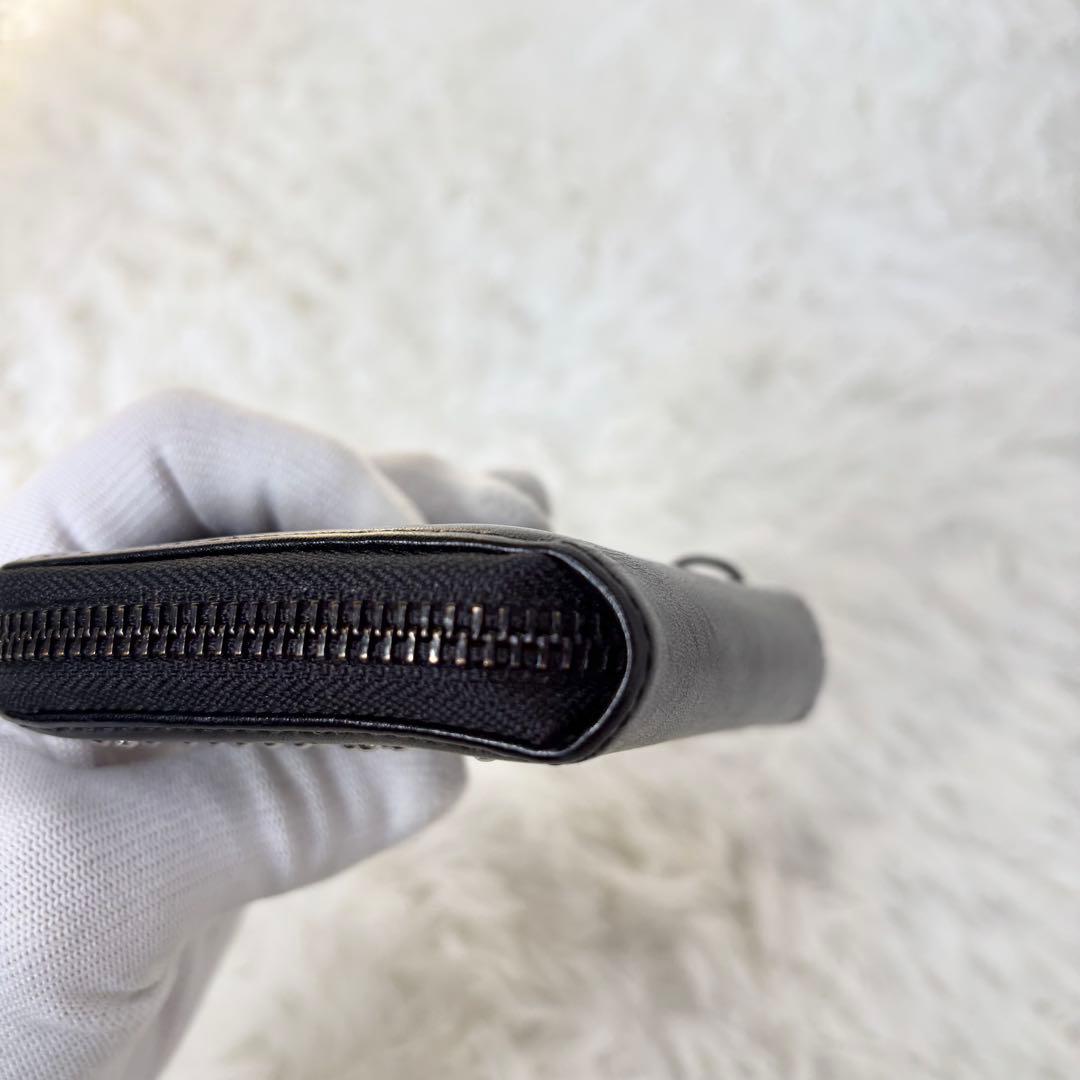 HYSTERIC GLAMOUR 折財布　ラウンドファスナー　スタッズ　黒　箱付