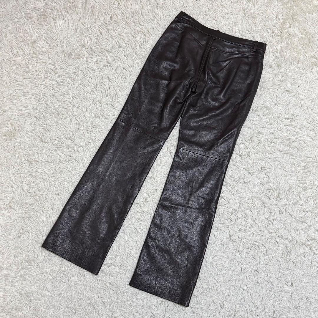 希少✨鹿革 ラルフローレン 11 L ディアスキン レザーパンツ ブラウン