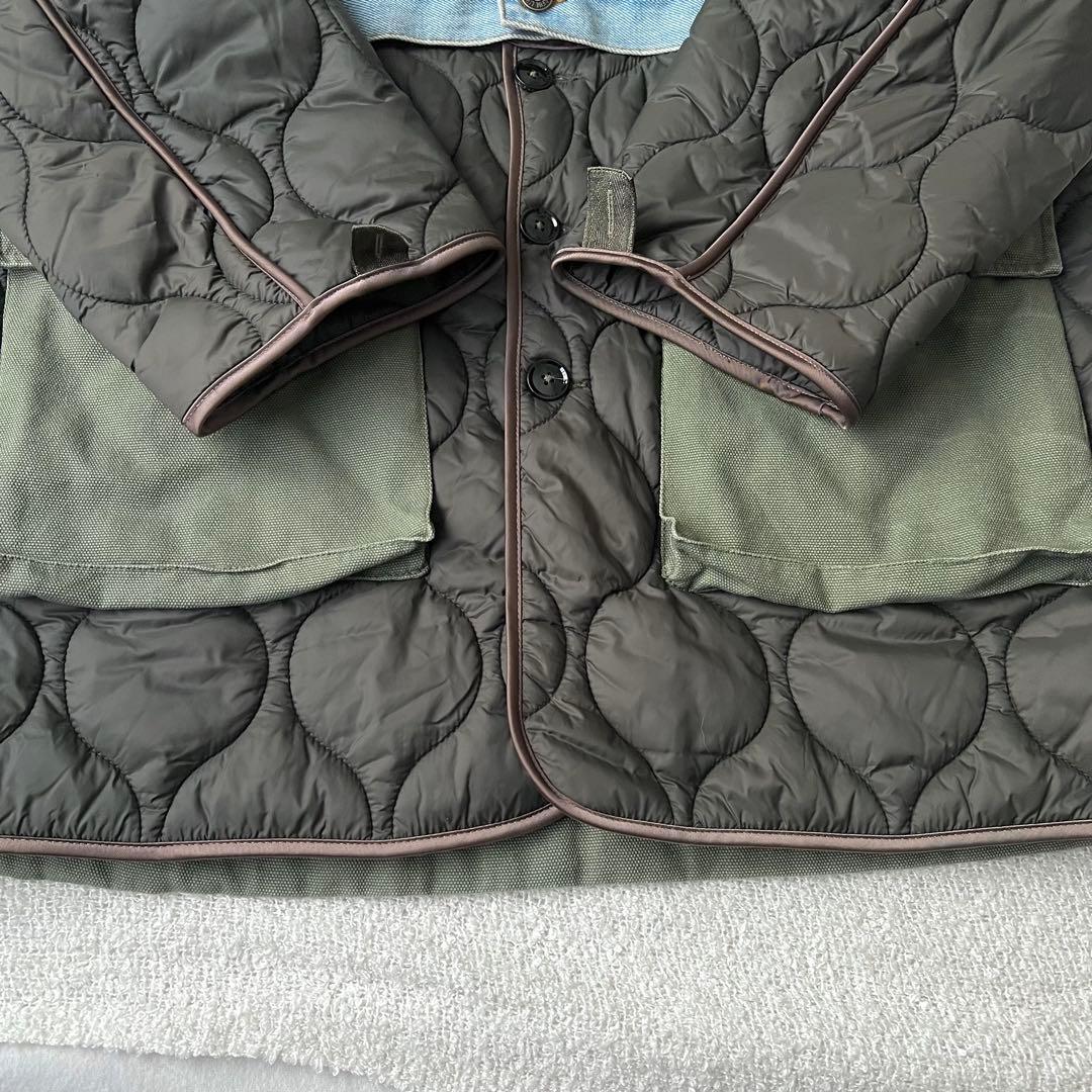 【美品】DIESEL 2wayキルティング切替デニムジャケットボア ユニセックス