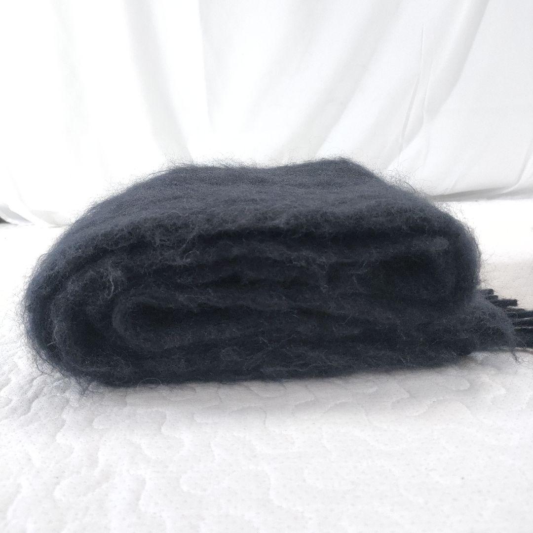 美品✨LOEWE　モヘヤ×ウール　マフラー　2色セット　フカフカ　グレー　黒