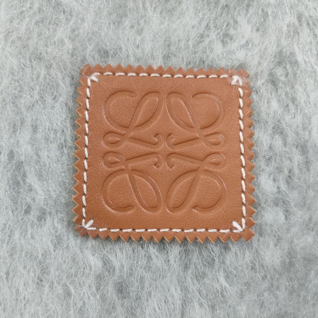 美品✨LOEWE　モヘヤ×ウール　マフラー　2色セット　フカフカ　グレー　黒