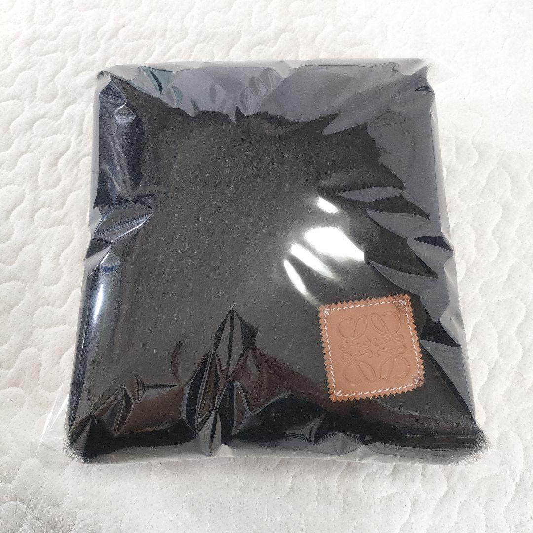 美品✨LOEWE　モヘヤ×ウール　マフラー　2色セット　フカフカ　グレー　黒